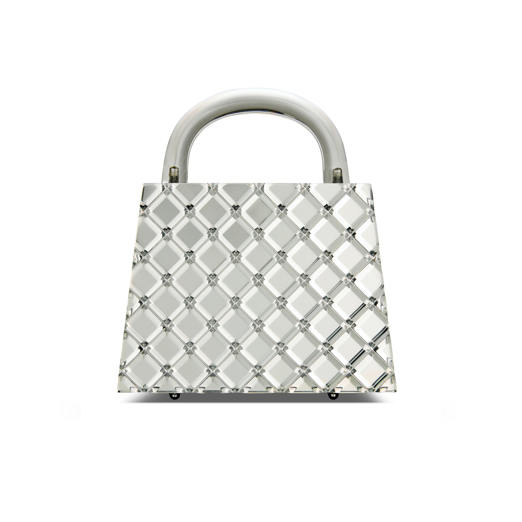 Eva Diamond cut in Silver mirror
