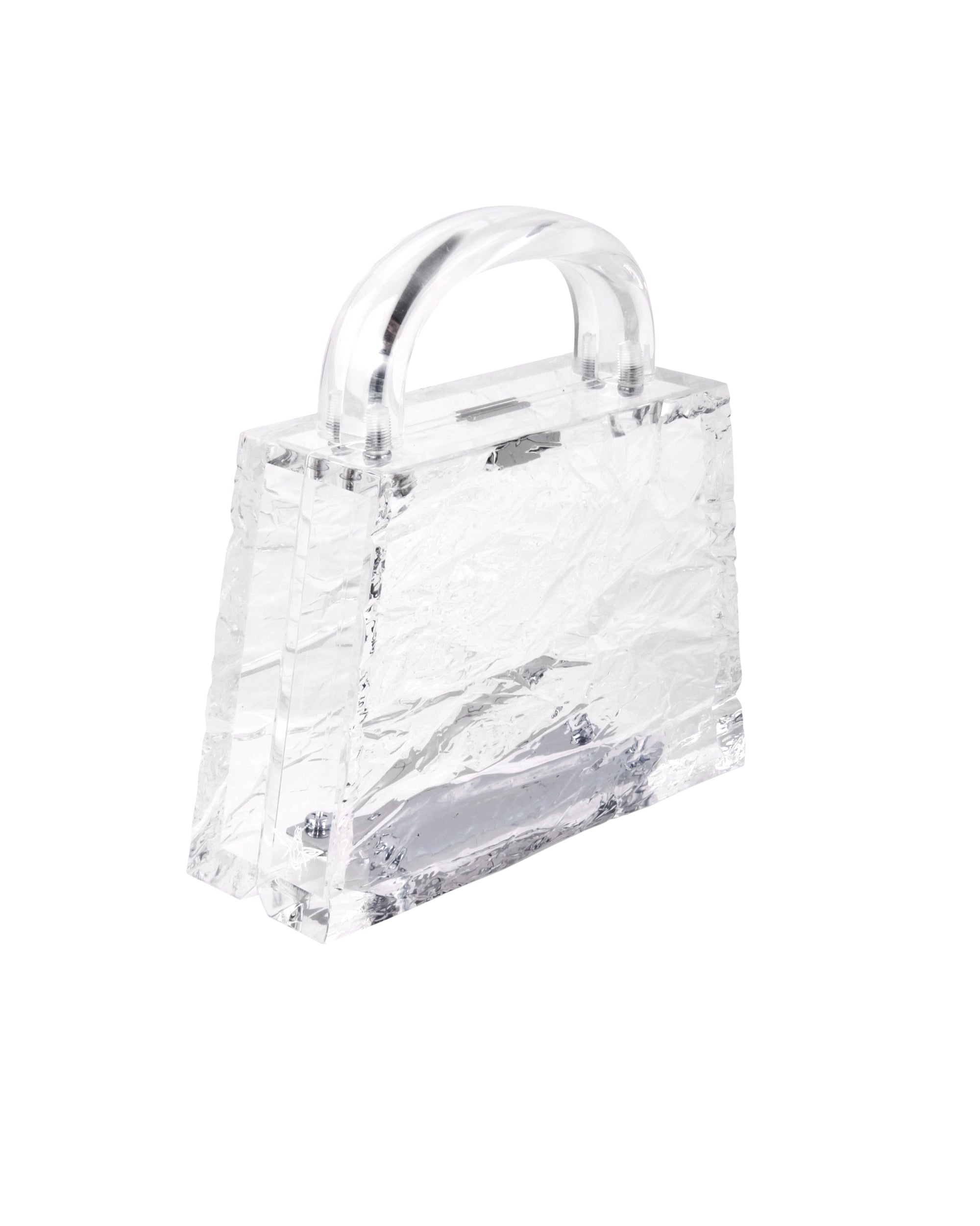 Eva Crushed Ice (Silver Hardware)