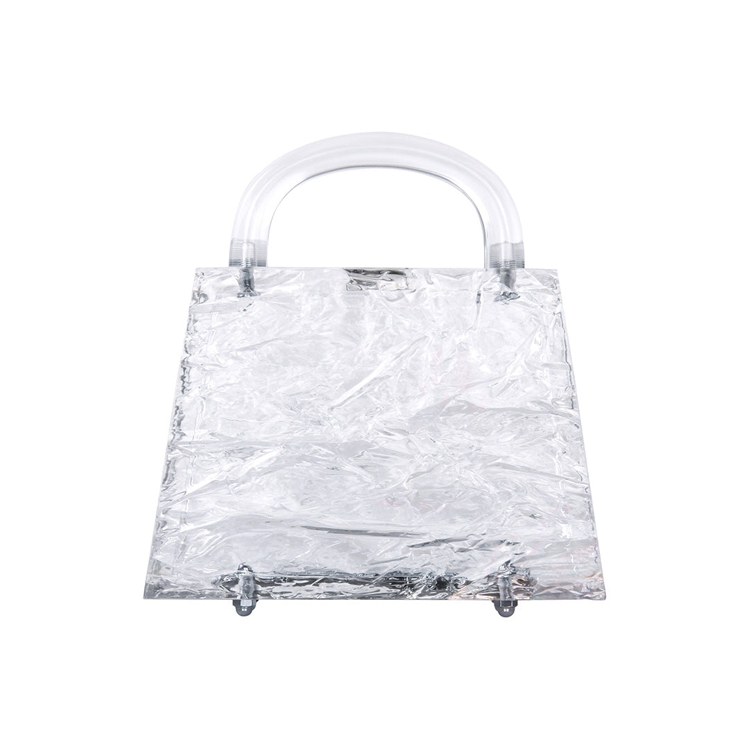 Eva Crushed Ice (Silver Hardware)