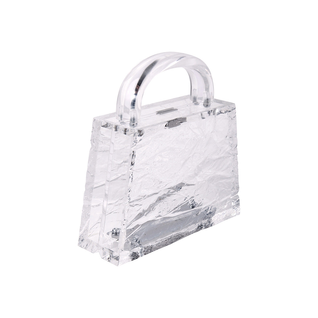 Eva Crushed Ice (Silver Hardware)