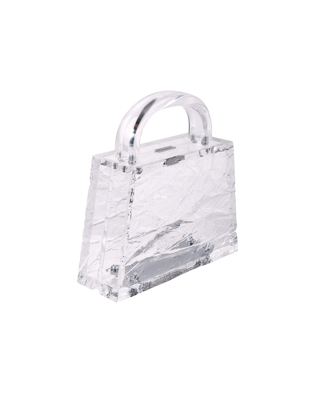 Eva Crushed Ice (Silver Hardware)