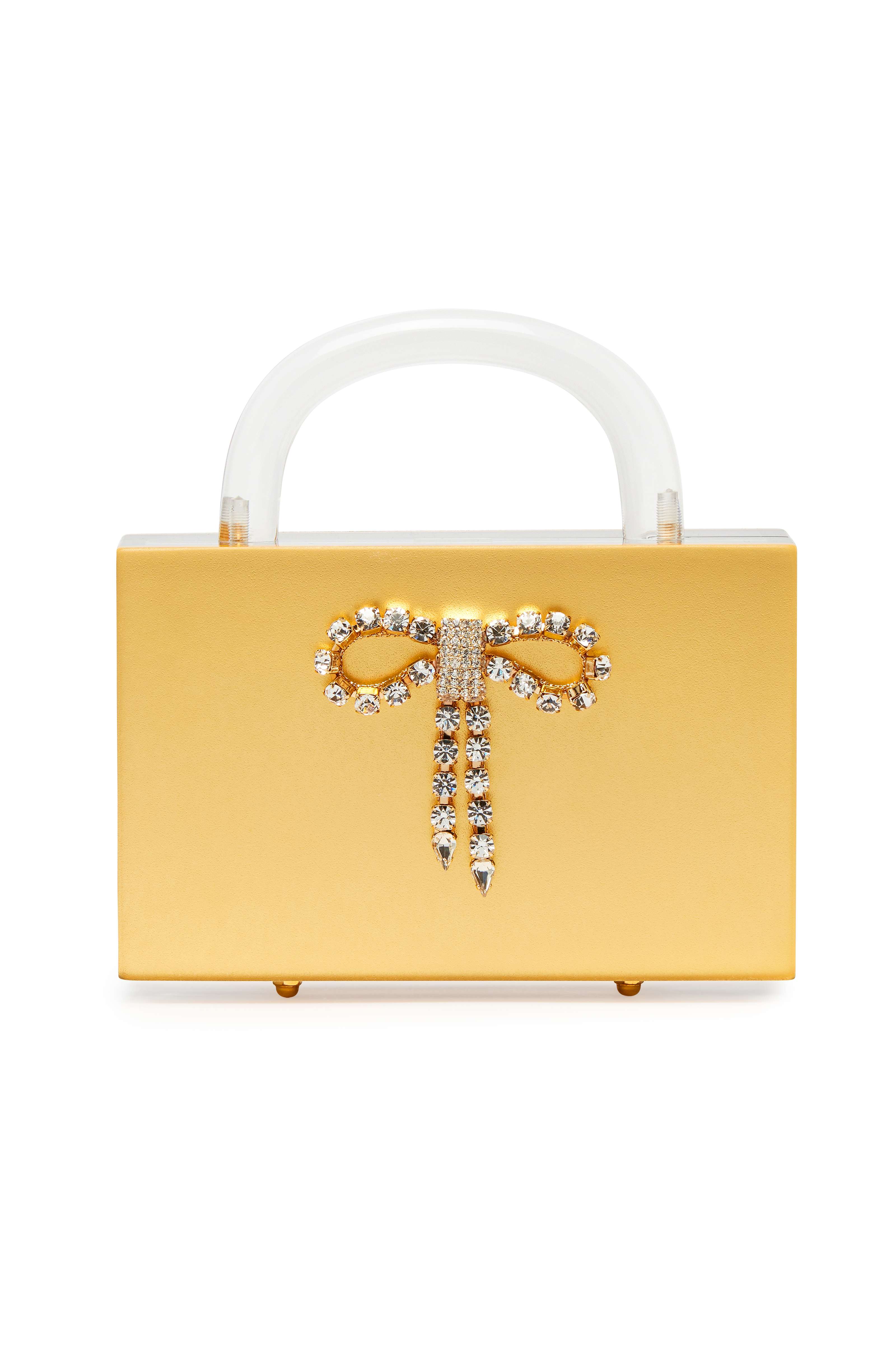 Leon Matte gold with crystal bow