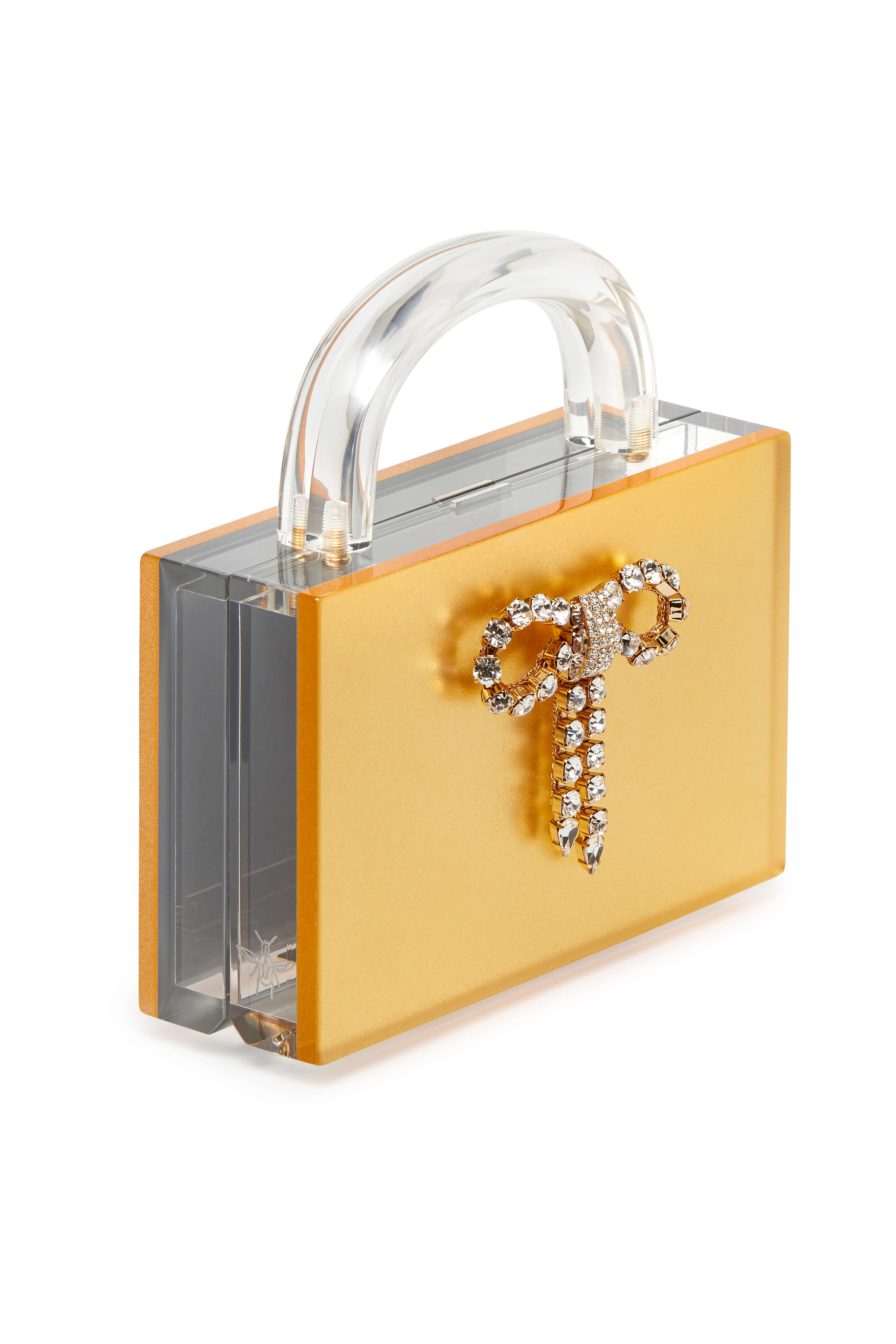 Leon Matte gold with crystal bow