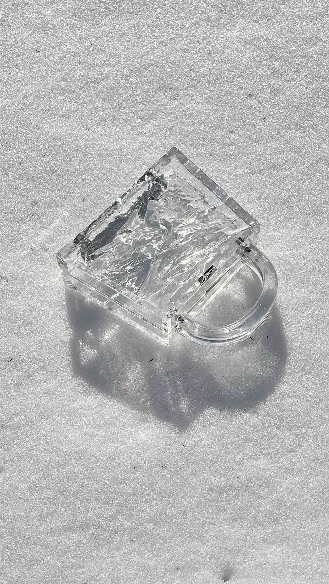 Eva Crushed Ice (Silver Hardware)
