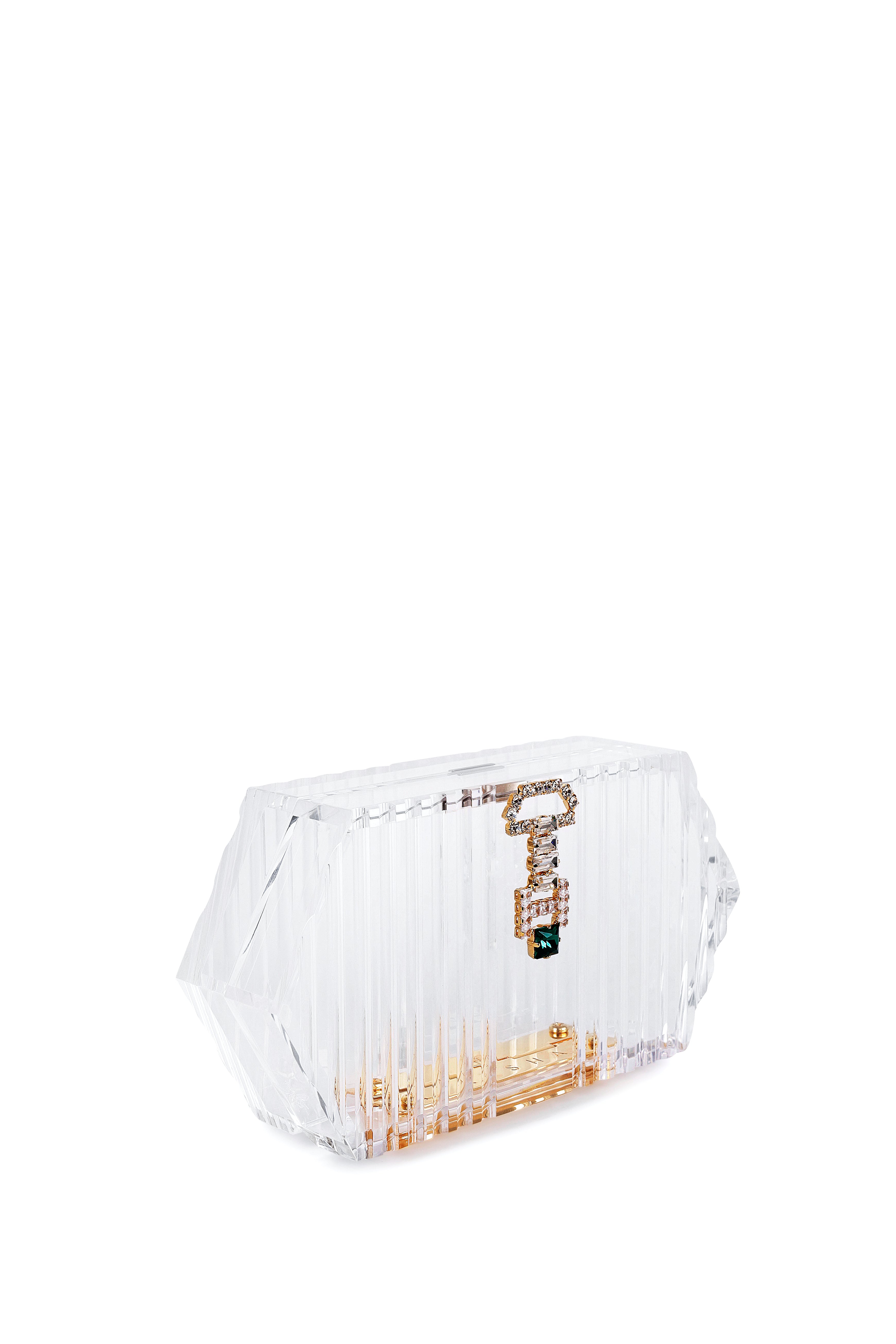 Leena clear w/ crystal buckle
