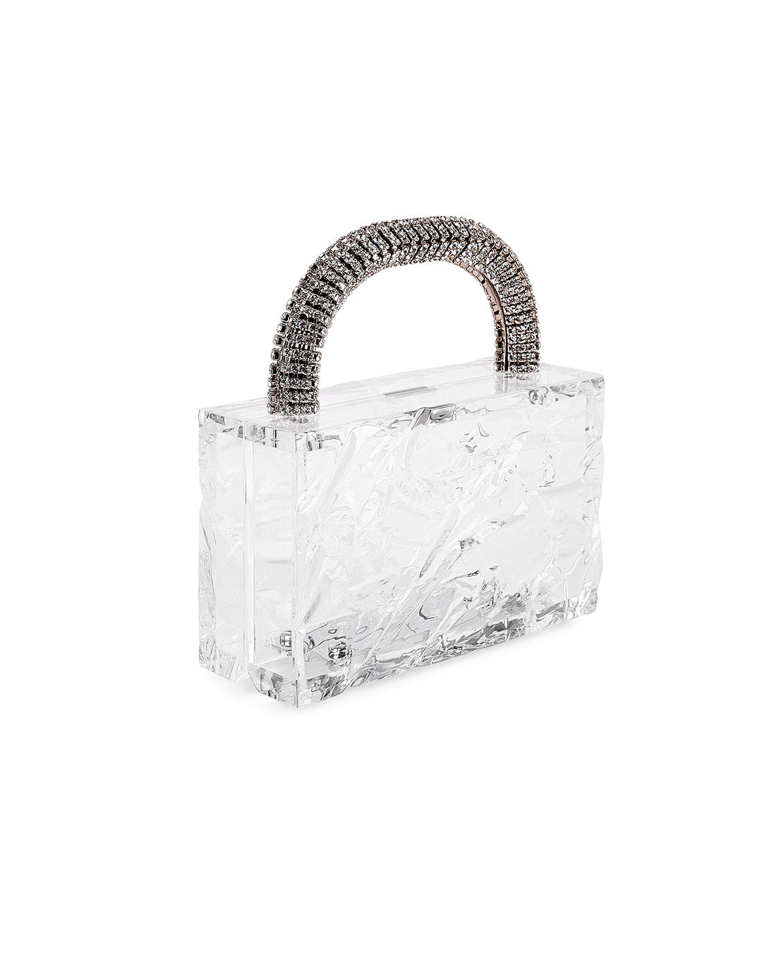 Mini Leon Crushed Ice + silver rhinestone Crystal handle