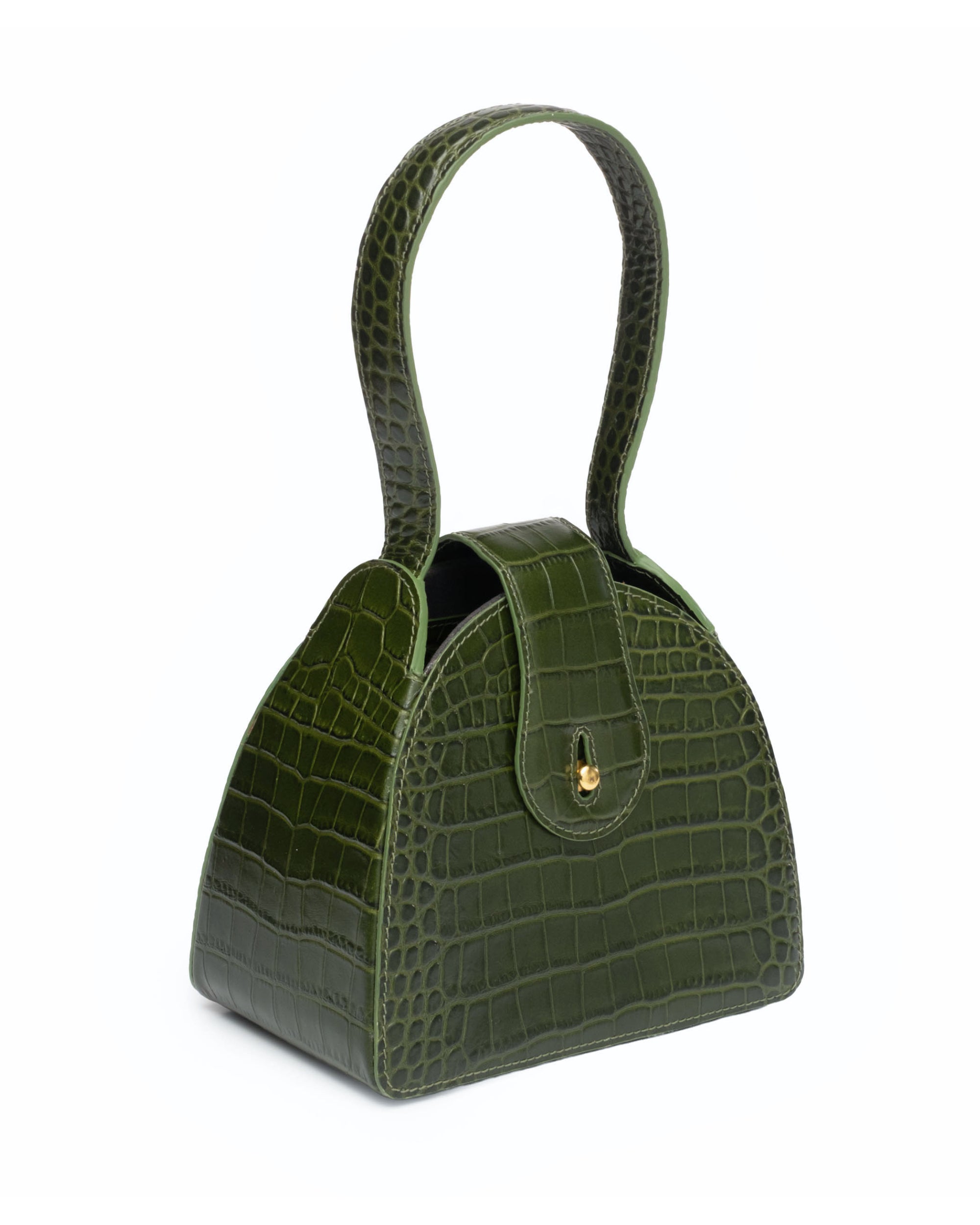 Paloma in Army Green Croc