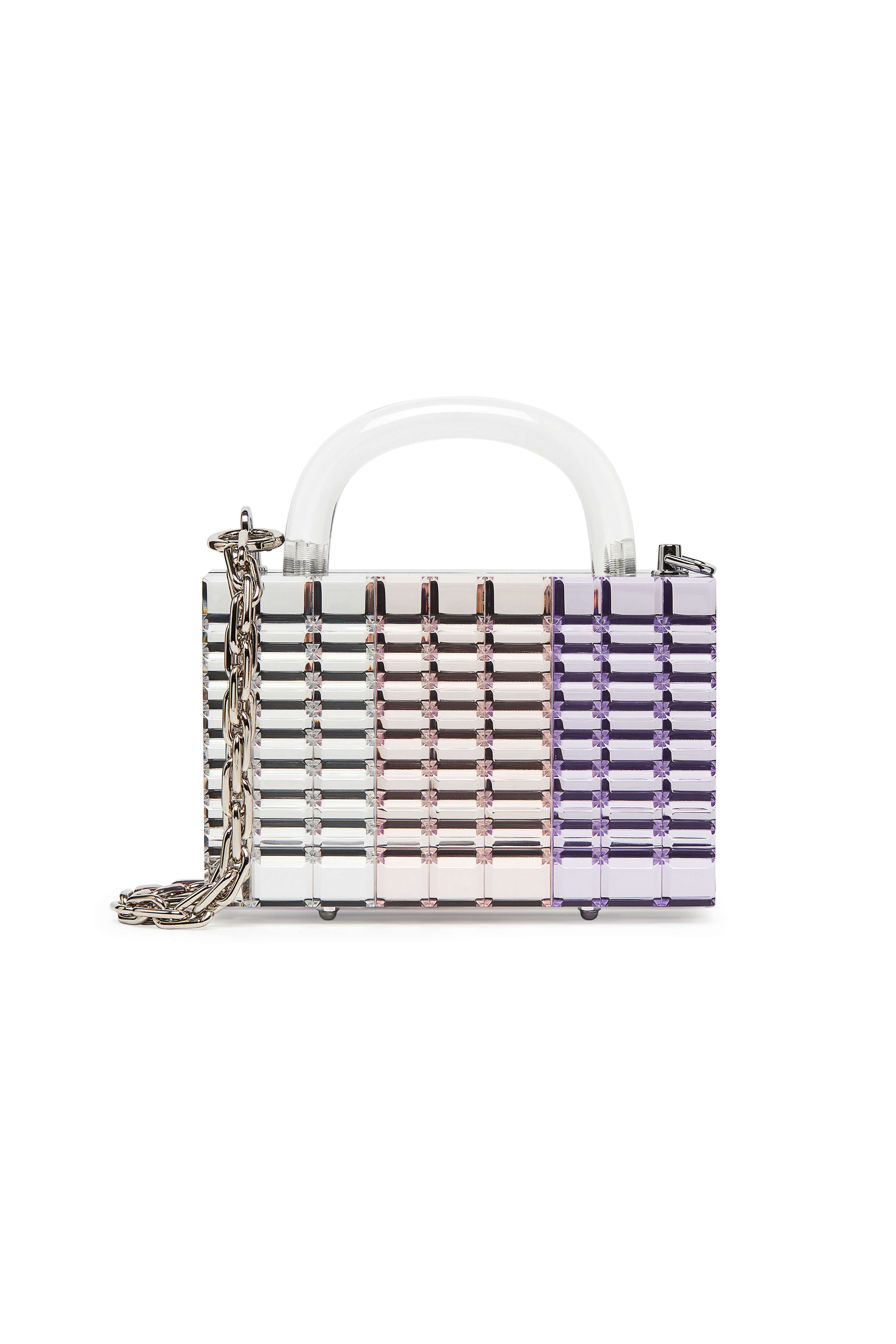 Sierra in Ombré purple mirror with chain