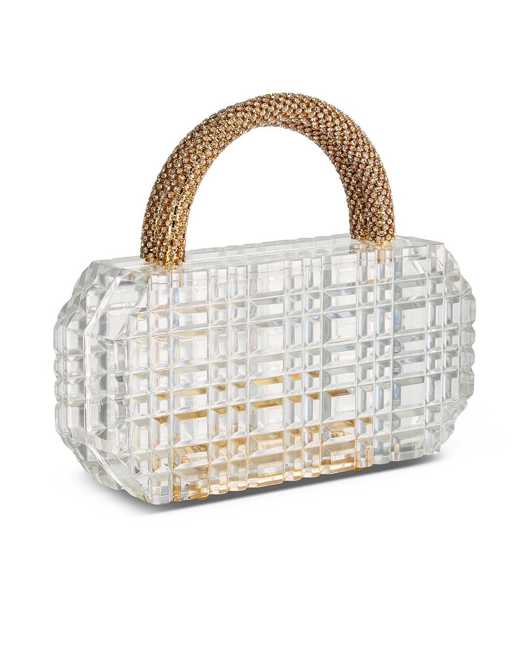 Sierra in Clear w/ tube crystal handles