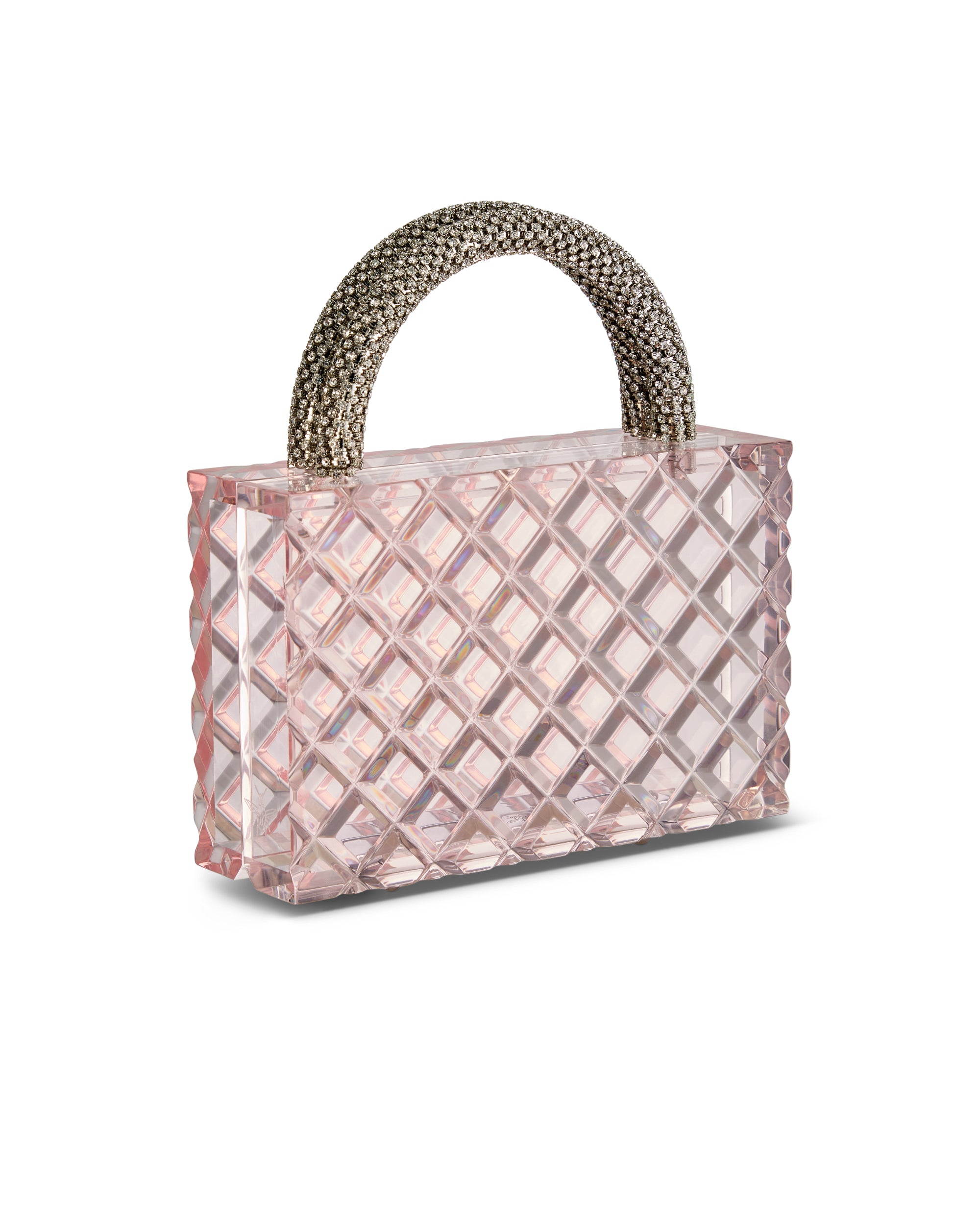 Tilda pink w/ crystal tube handles