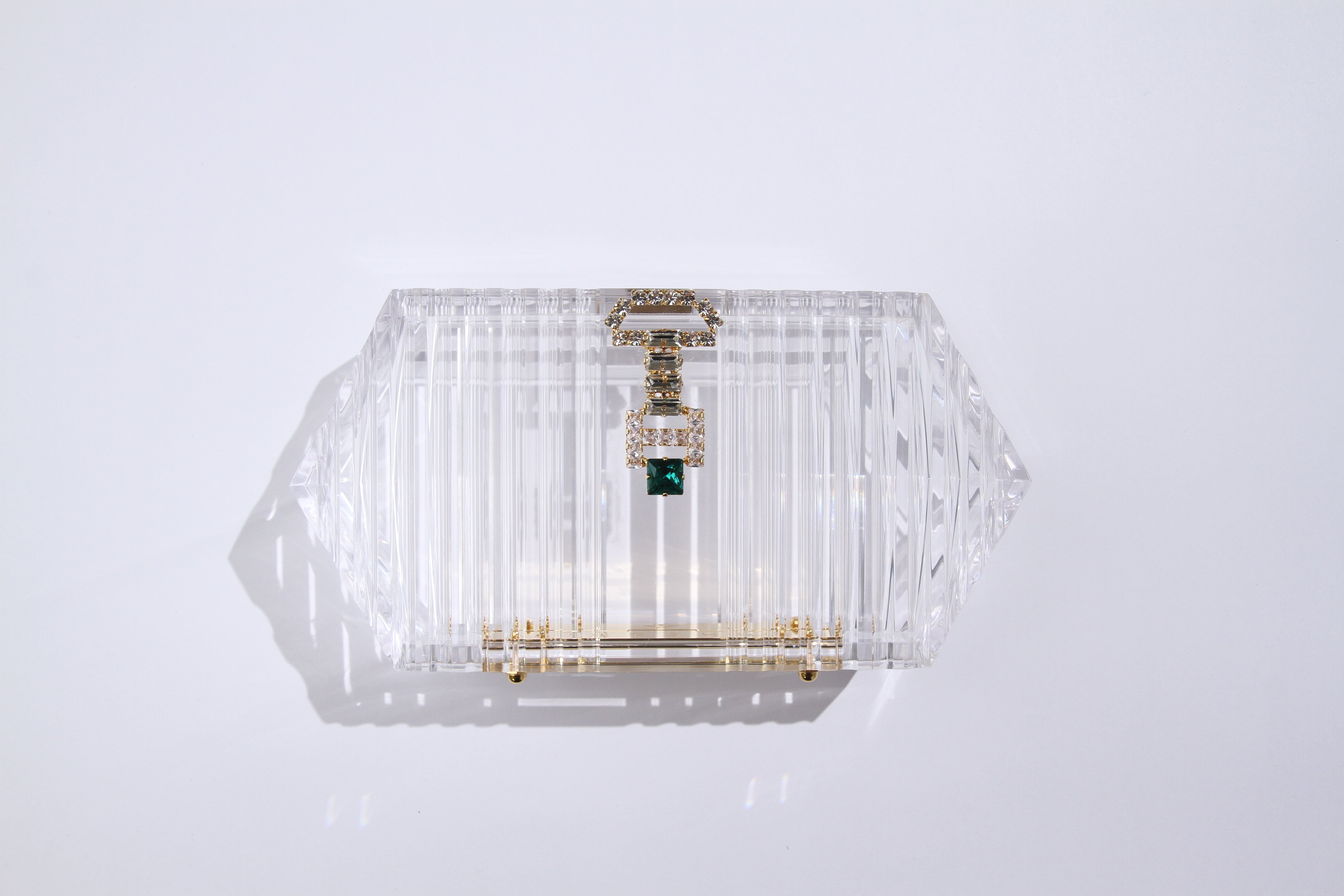 Leena clear w/ crystal buckle