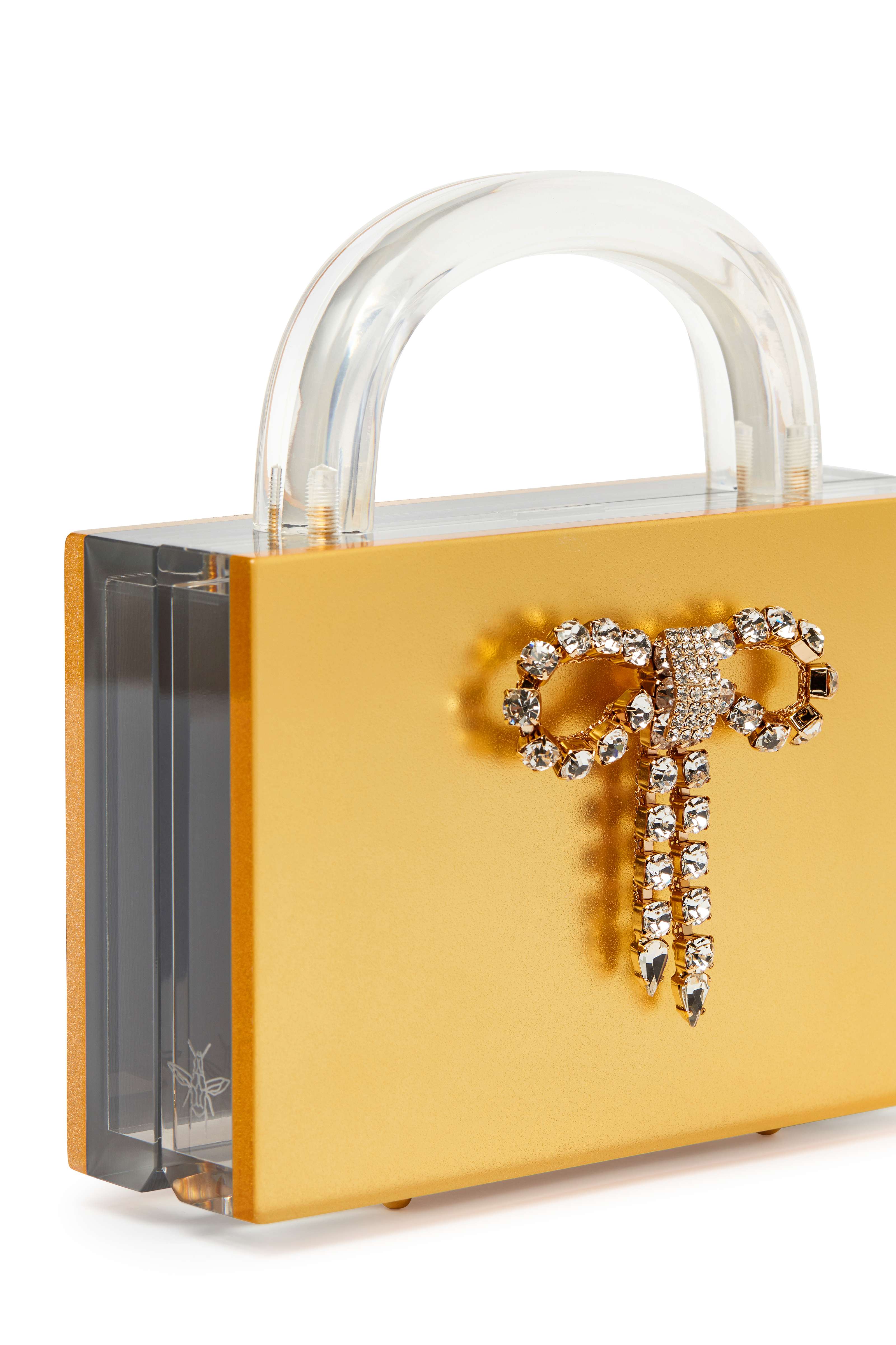 Leon Matte gold with crystal bow