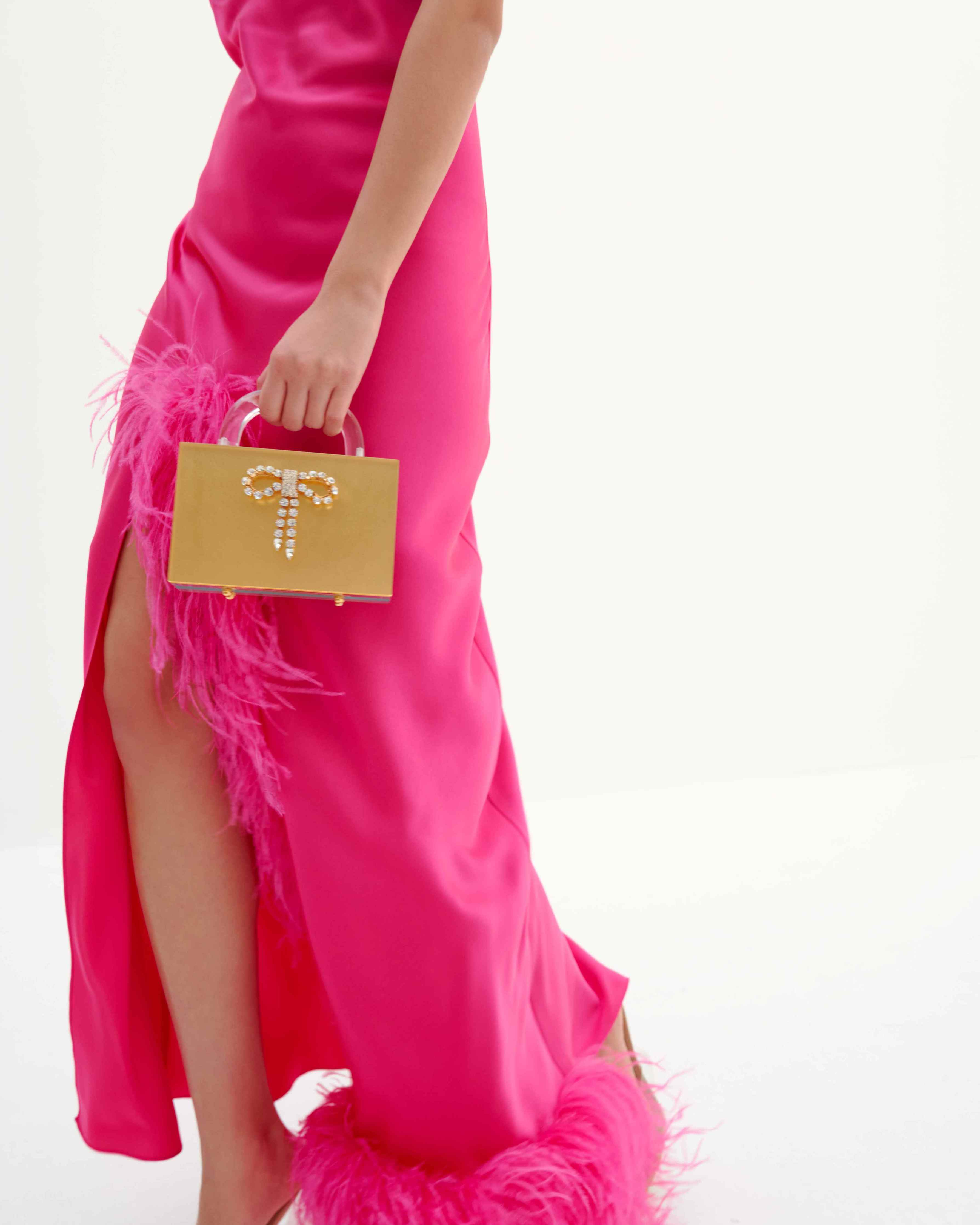 Leon Matte gold with crystal bow