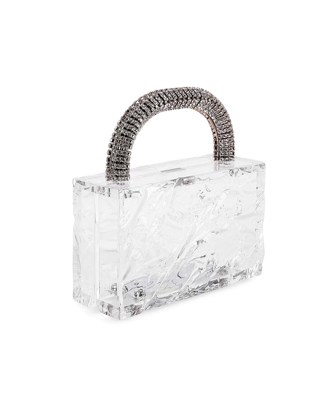 Mini Leon Crushed Ice + silver rhinestone Crystal handle