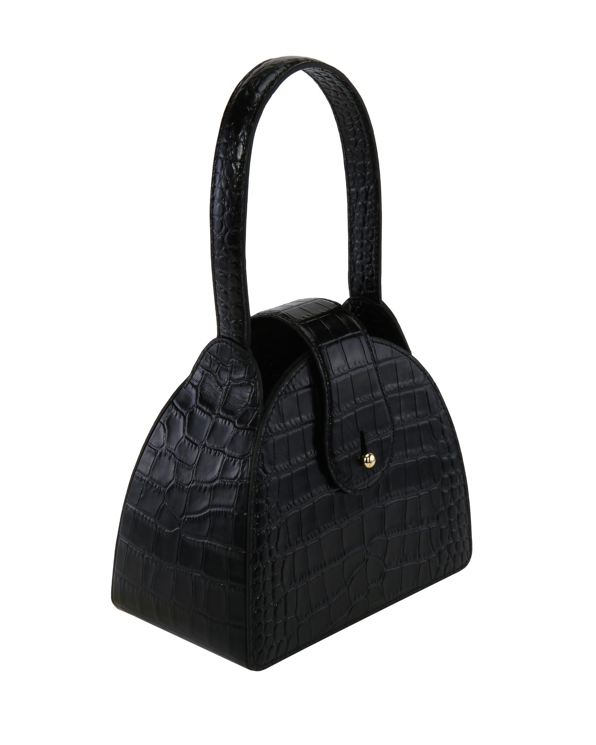 Paloma in Black Croc