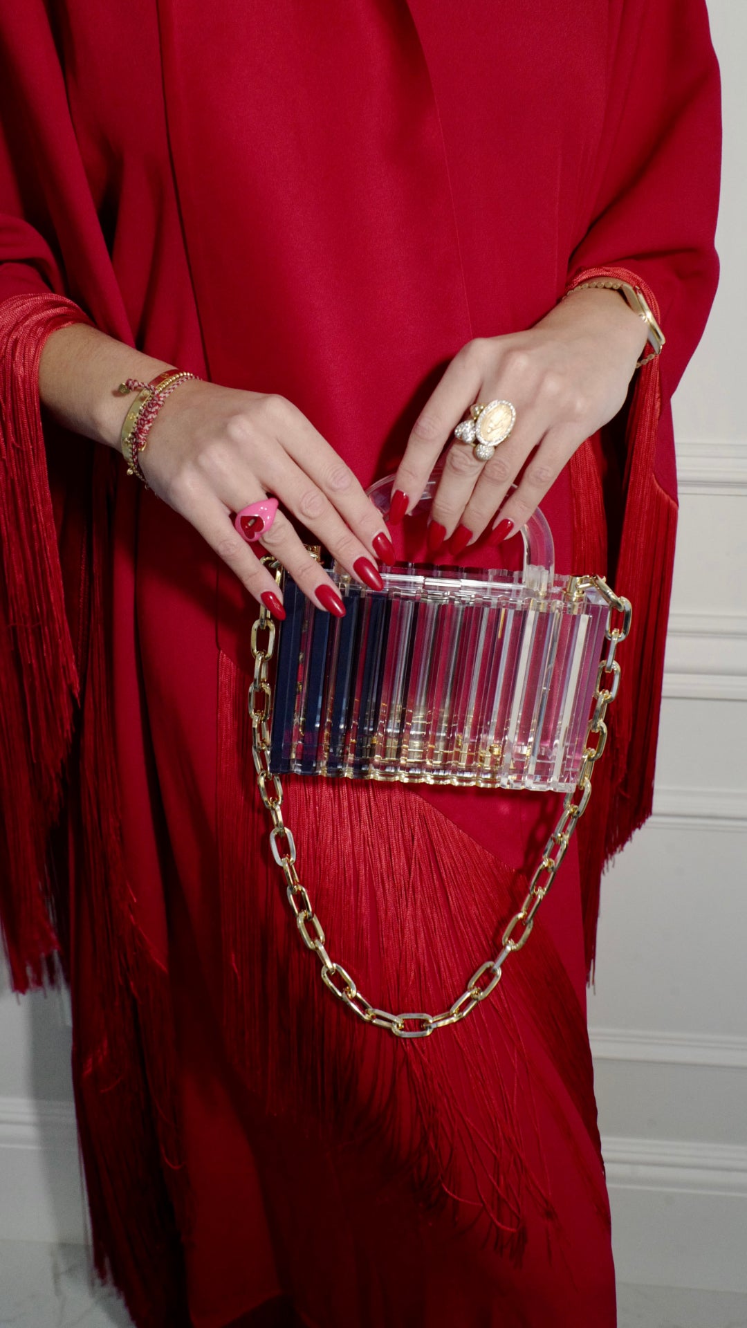 Yara Ombré Grey w/ chain