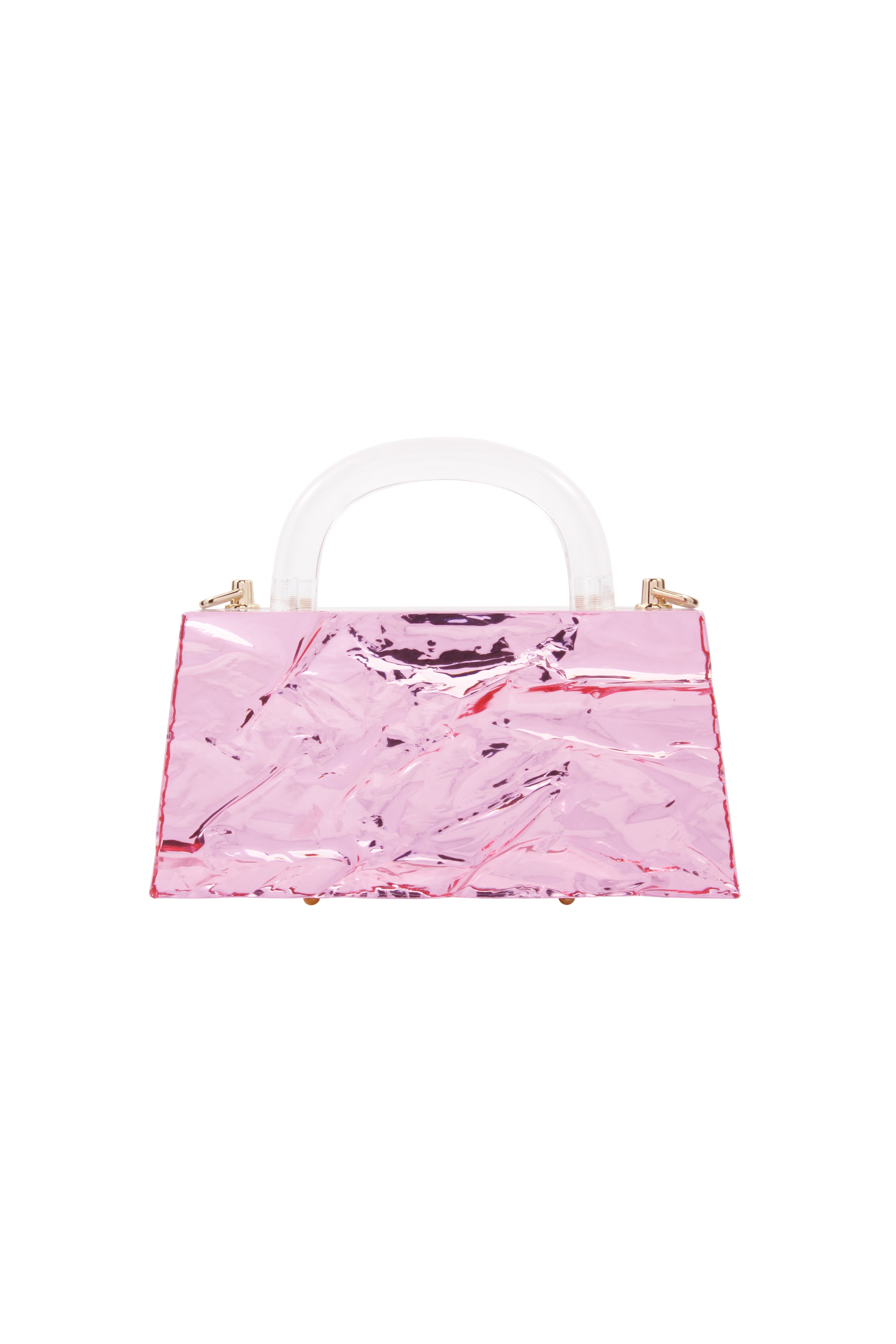 Eva Crushed Ice in Pink mirror with chain