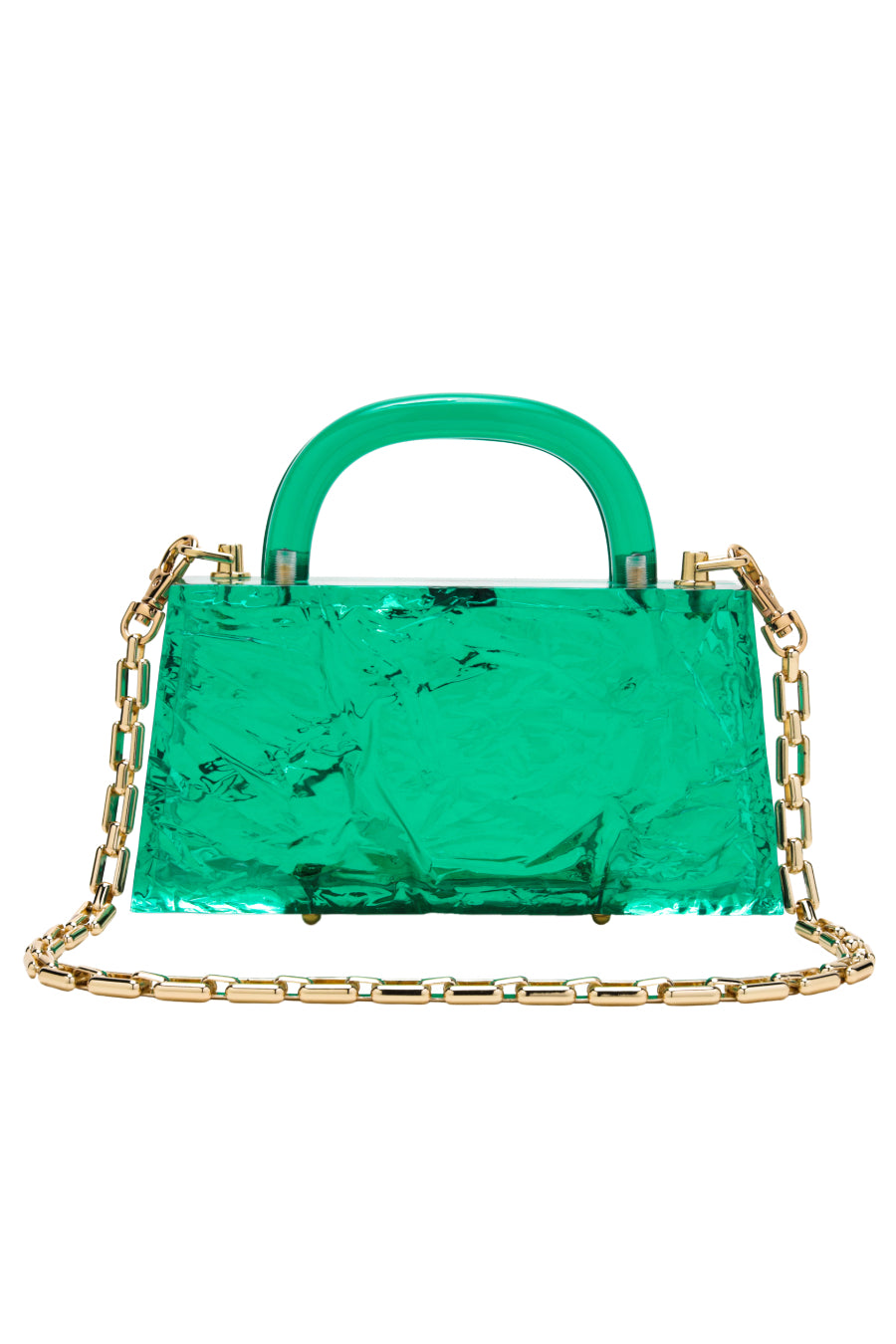 Eva Crushed Ice in Emerald with chain