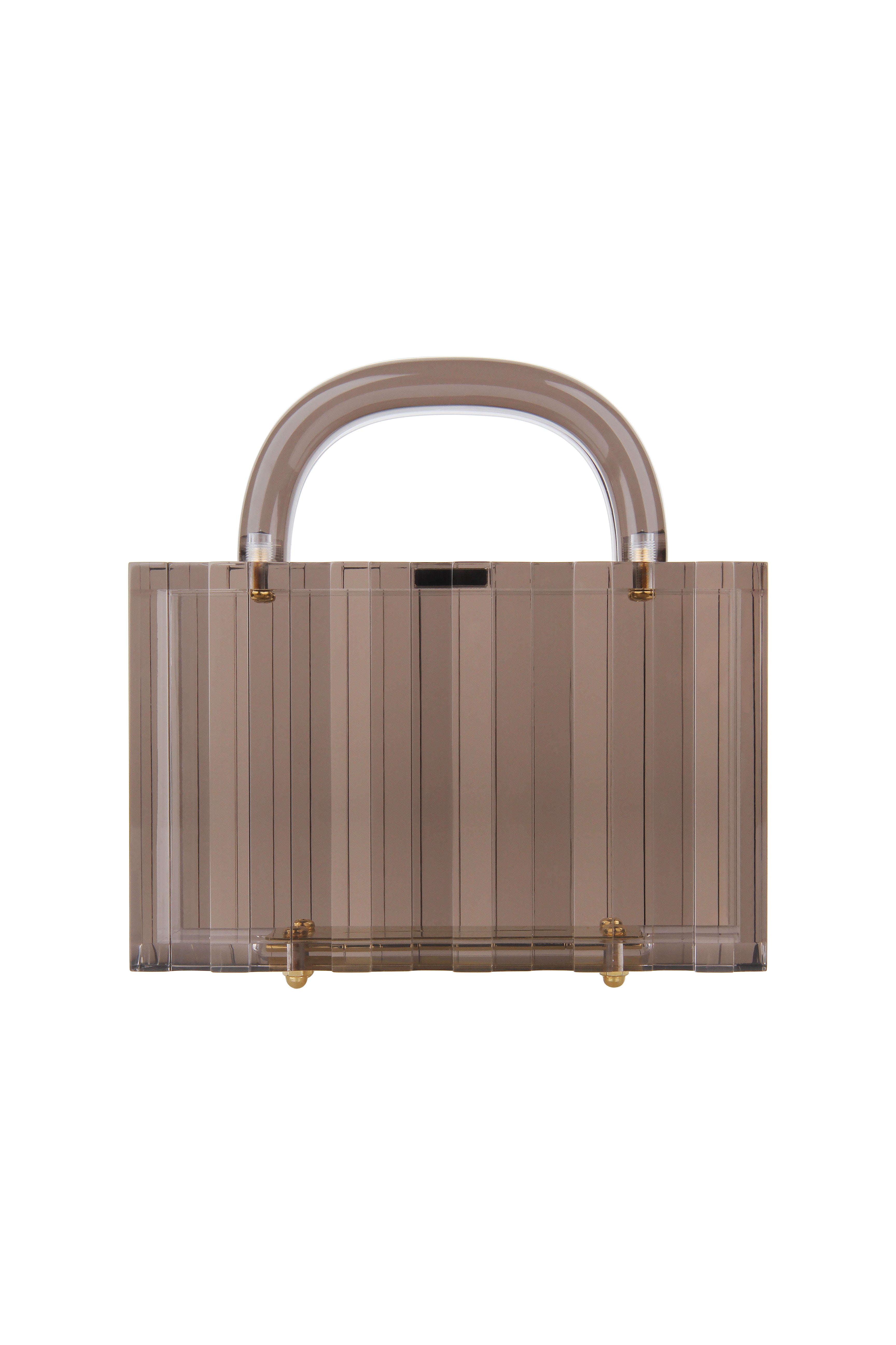 Lucite Pagoda in Walnut brown