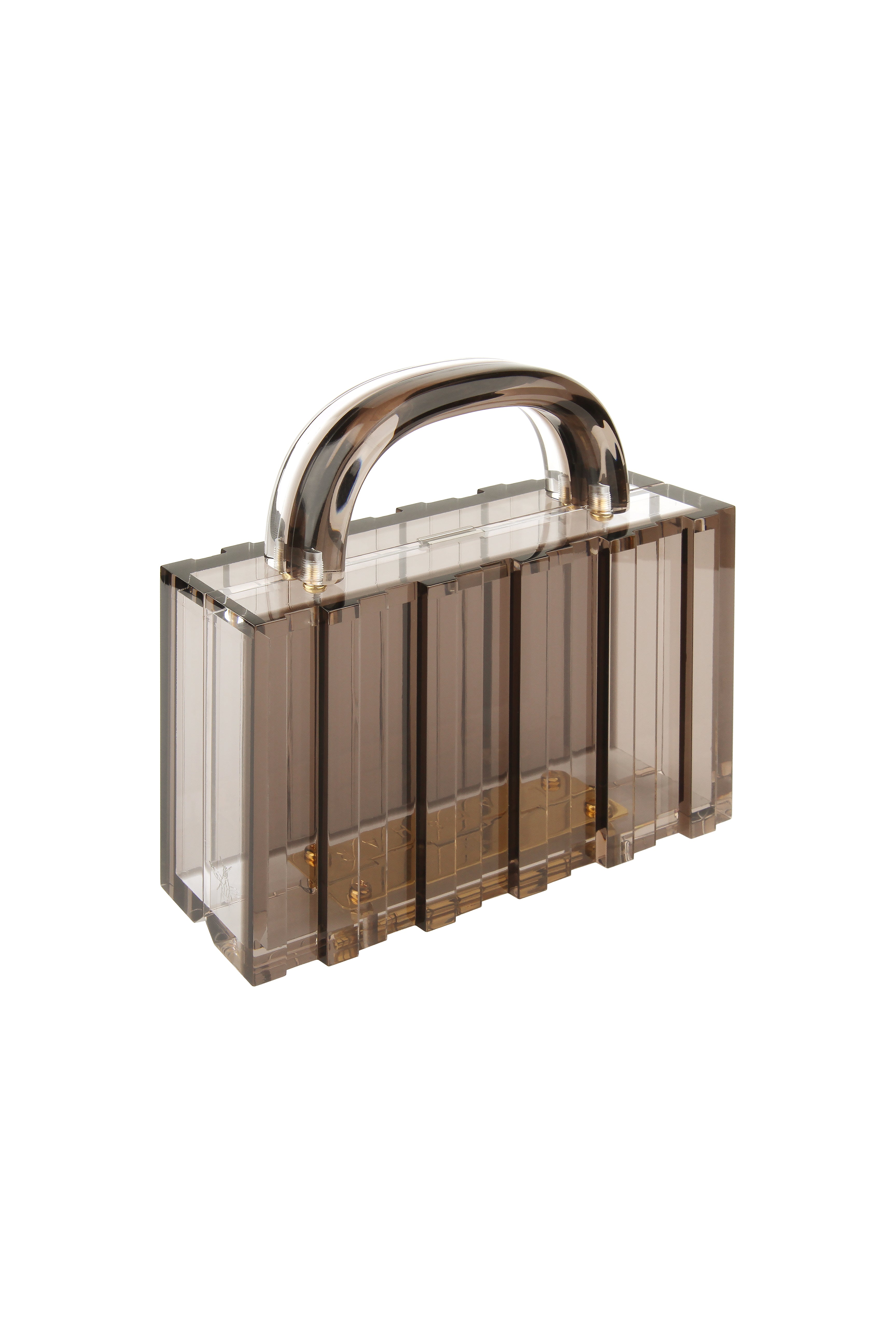 Lucite Pagoda in Walnut brown